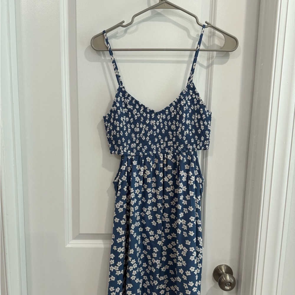 Roxy Blue and White Floral Dress